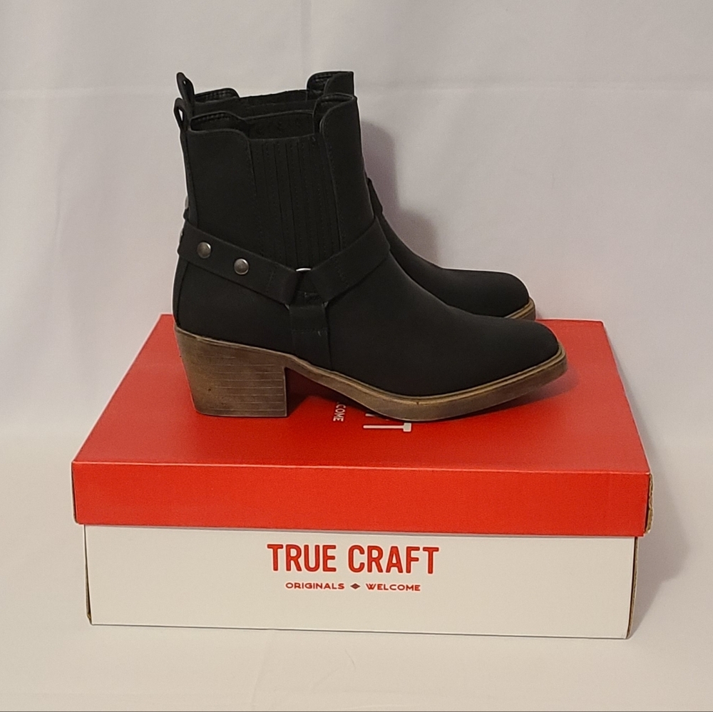 True Craft Heel Boots Black